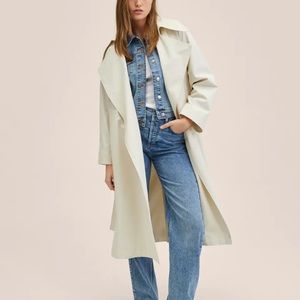 Mango oversized trench coat